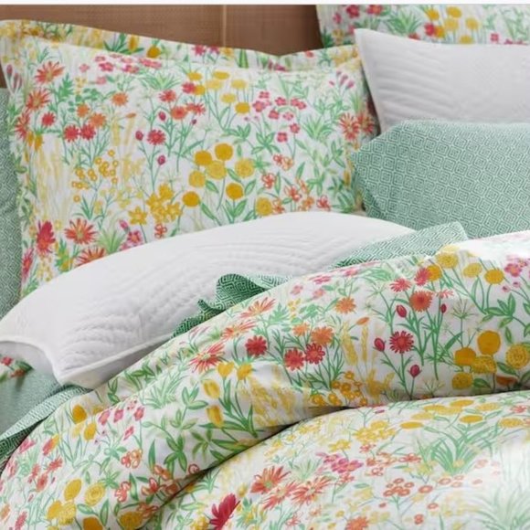 The Company Store Company Cotton Paige Floral Cotton Percale Sham - Picture 4 of 6